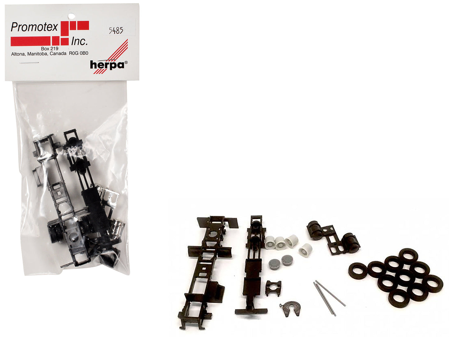 Long Chassis Kit for Kenworth Peterbilt and GMC Cabs 1/87 (HO) Plastic Model by Promotex free shipping USA