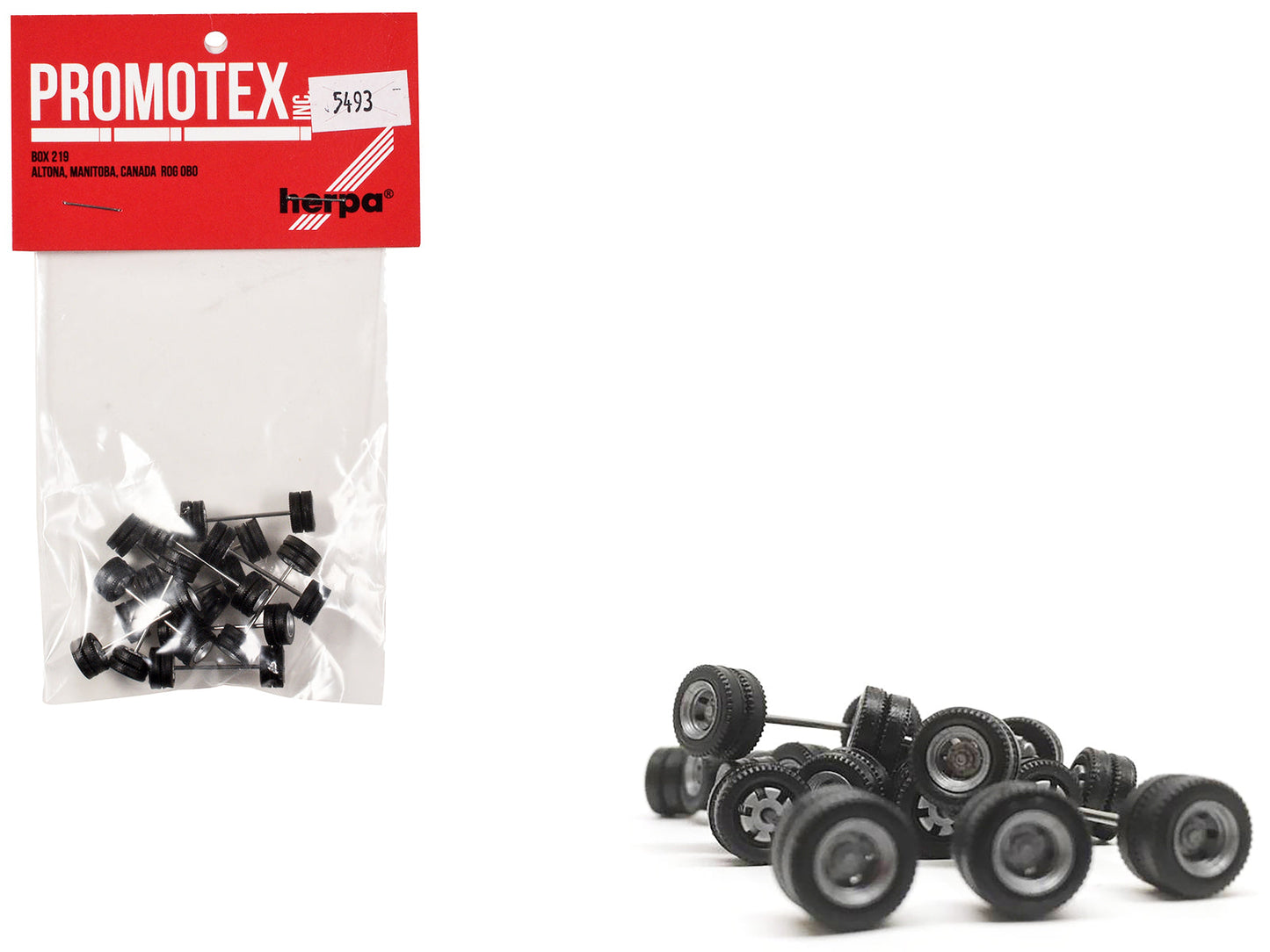 Goldhofer Trailer Wheelsets (12 Sets) 1/87 (HO) Plastic Model by Promotex free shipping USA