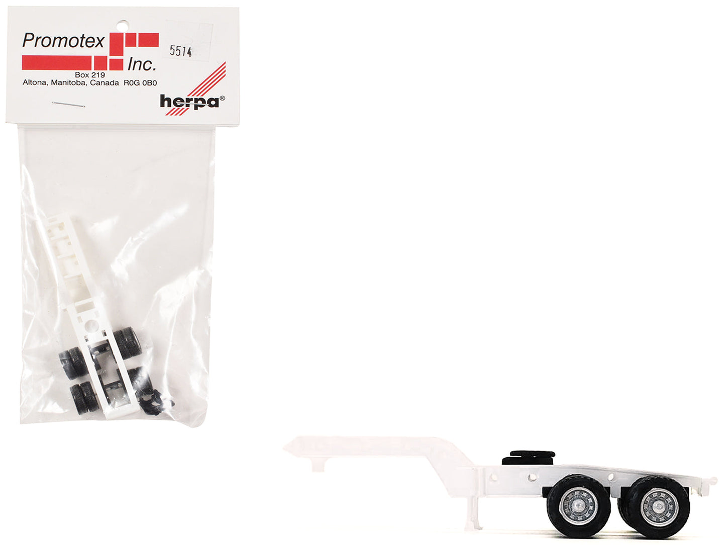 2-Axle Heavy Equipment Jeep White 1/87 (HO) Plastic Model by Promotex free shipping USA