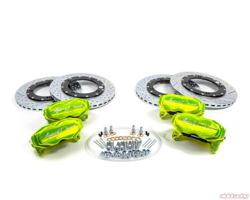 FR SPORT Agency Power Big Brake Kit Front and Rear Monster Green Can-Am Maverick X3 Turbo 14-18...