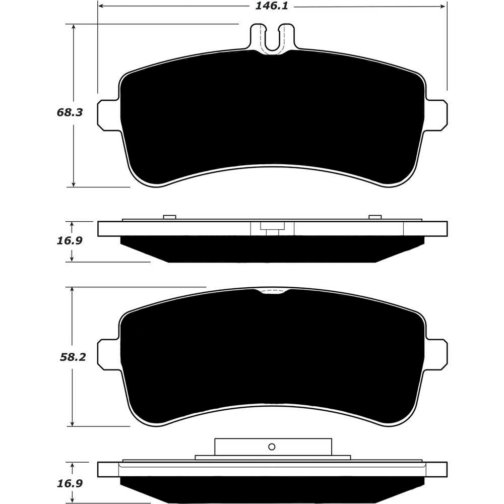 Porterfield Brake Pads for 2019 MERCEDES-BENZ C63 AMG incl S w/Red Calipers