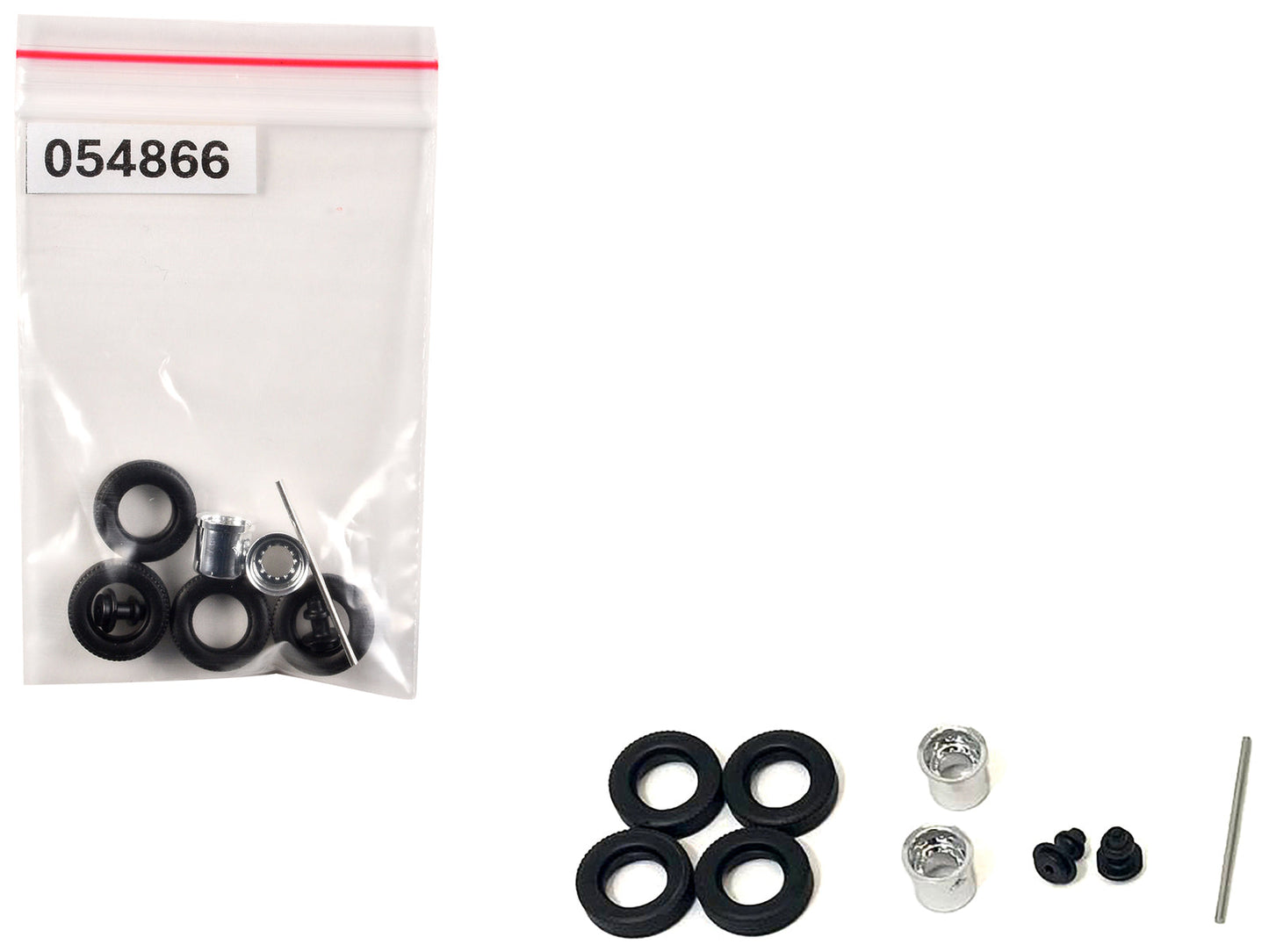 Rear Hypoid Wheelset Chrome 1/87 (HO) Plastic Model by Promotex free shipping USA