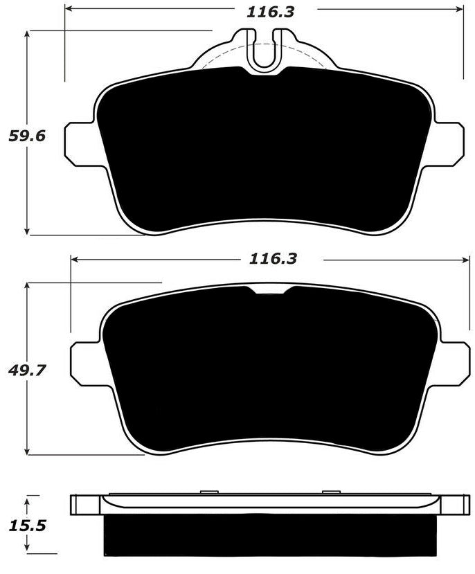 Porterfield Brake Pads for 2018 MERCEDES-BENZ GLE63 AMG - w/Brembo Front Calipers