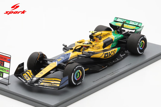 STM Diecast Spark-Model Mclaren F1 Team MCL38 Lando Norris 4th Monaco GP 2024 1:18 - View 2