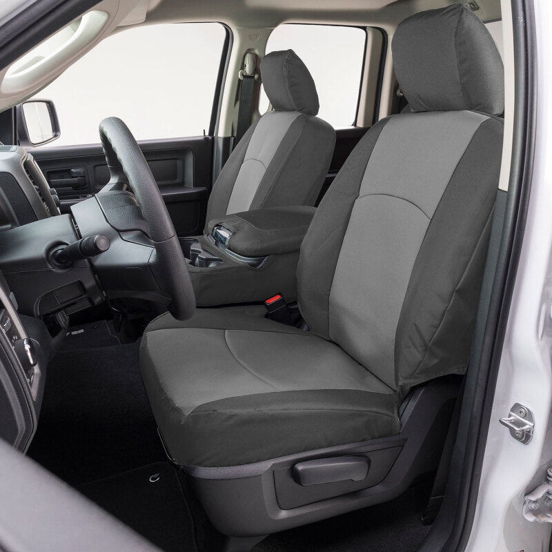Covercraft 21-25 F150 XL Regular Cab Endura PrecisionFit Custom Front Row Seat Covers - Silver/Charc GTF4433ABENSC
