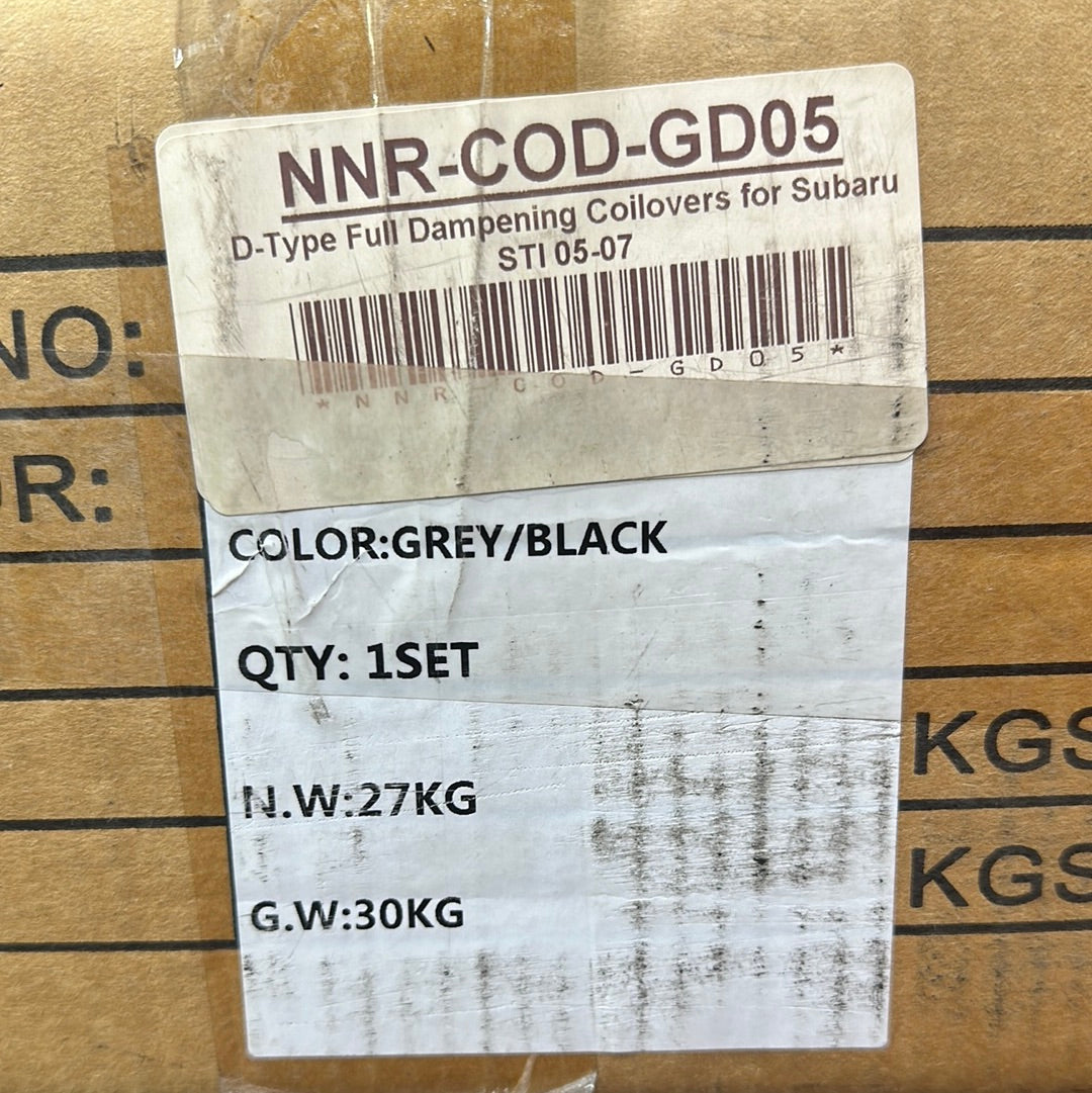 NNR-COD-GD05 D-Type full dampening coilovers for Subaru sti 05-07