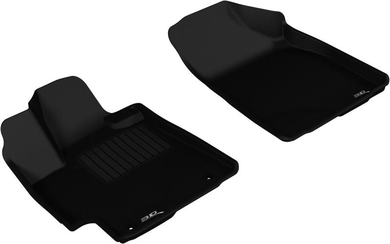 FR SPORT 3D MAXpider 2008-2013 Toyota Highlander Gas Kagu 1st Row Floormat - Black L1TY15011509