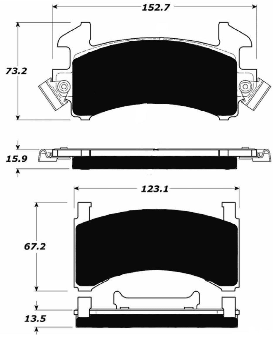 Porterfield Brake Pads for 1985 CADILLAC SEVILLE
