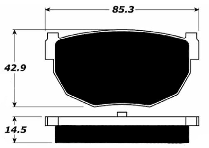 Porterfield Brake Pads for 1986 NISSAN 300ZX Turbo