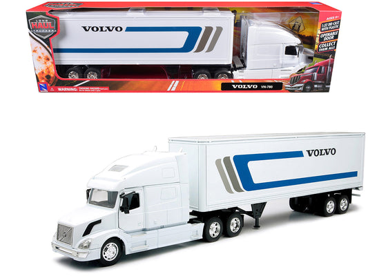 Rapid Vehicles Volvo VN-780 Truck with Dry Van Trailer White "Long Haul Truckers" Series 1/32...