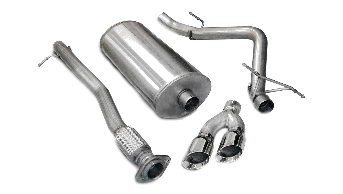 Corsa Sport / 3.0 in Cat-Back SSE 4.0 in Twin Tips | 07-08 Silverado Sierra 4.8L 5.3L 6.0L 143WB (14259)