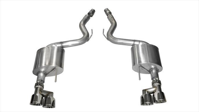 Corsa Sport / 3.0 in Axle-Back 4.0 in Twin Tips | 2015-2017 Mustang GT 5.0L V8 Coupe (14334)