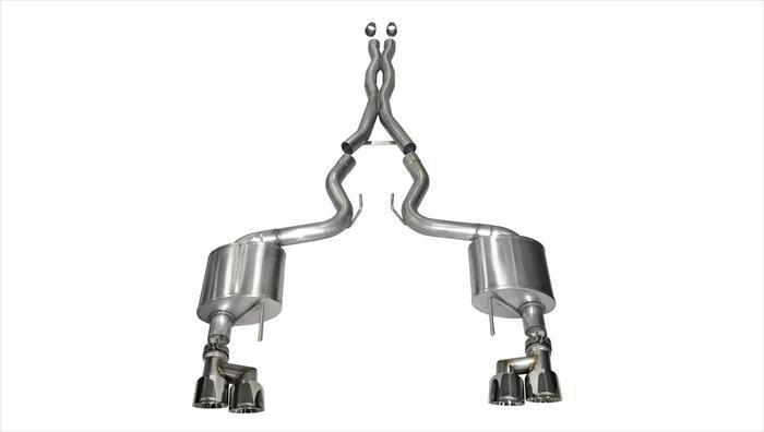 Corsa Xtreme, Sport / 3.0 in Cat-Back 4.0 in Twin Tips | 2015-2017 Mustang GT 5.0L V8 Coupe (14335, 14337)