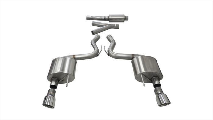 Corsa Sport / 2.75 in Cat-Back 4.5 in Single Tips | 2015-2023 Mustang EcoBoost 2.3T (14343)