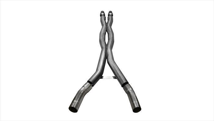 Corsa Res-Delete / 3.0 in Double X-Pipe | 2015-2020 Ford Mustang GT350 (14347)