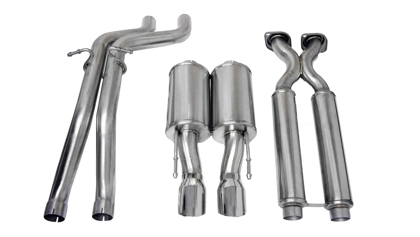Corsa Sport / 2.5 in Cat-Back 4.0 in Single Tips | 2006-2010 Grand Cherokee SRT-8 6.1L (14451)