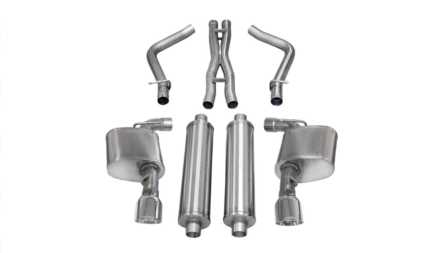 Corsa Xtreme / 2.75 in Cat-Back Single 4.5 in Tips | 2012-2014 Charger, 300 6.4L (14464)