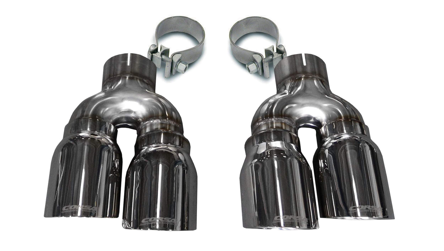 Corsa Replacement / 4.0 in Twin Tip Kit | Cadillac ATS-V, BMW M6, M10 CORSA Systems (14479)