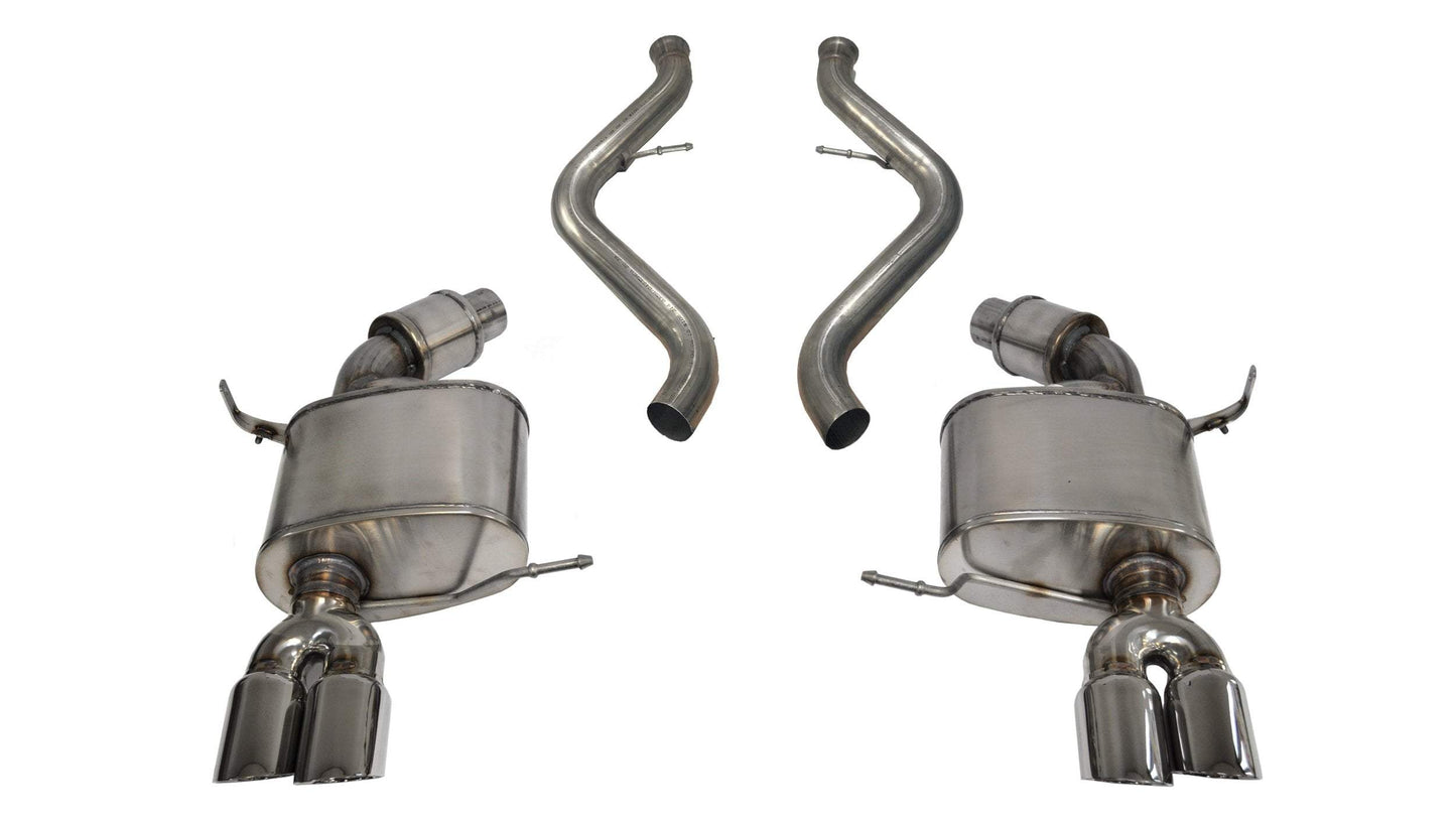Corsa Sport / 2.5 in Axle-Back 3.0 in Twin Tips | 2008-2012 BMW M3 E92 E93 (14568)