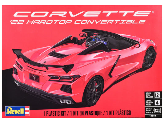 Rapid Vehicles Level 4 Model Kit 2022 Chevrolet Corvette C8 Hardtop Convertible 1/25 Scale Model...