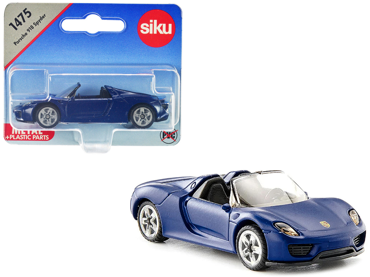 Porsche 918 Spyder Matt Blue Diecast Model Car by Siku free shipping USA
