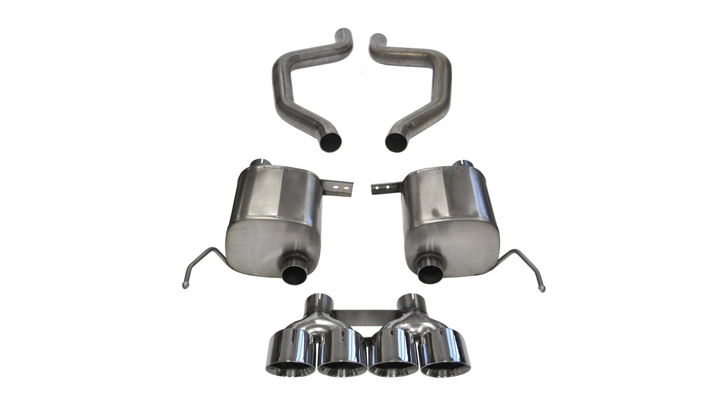 Corsa Xtreme, Sport / 2.75 in Axle-Back 4.5 in Twin Tips | 2015-2019 Corvette C7 Z06, ZR1, GS Man (14766, 14768)