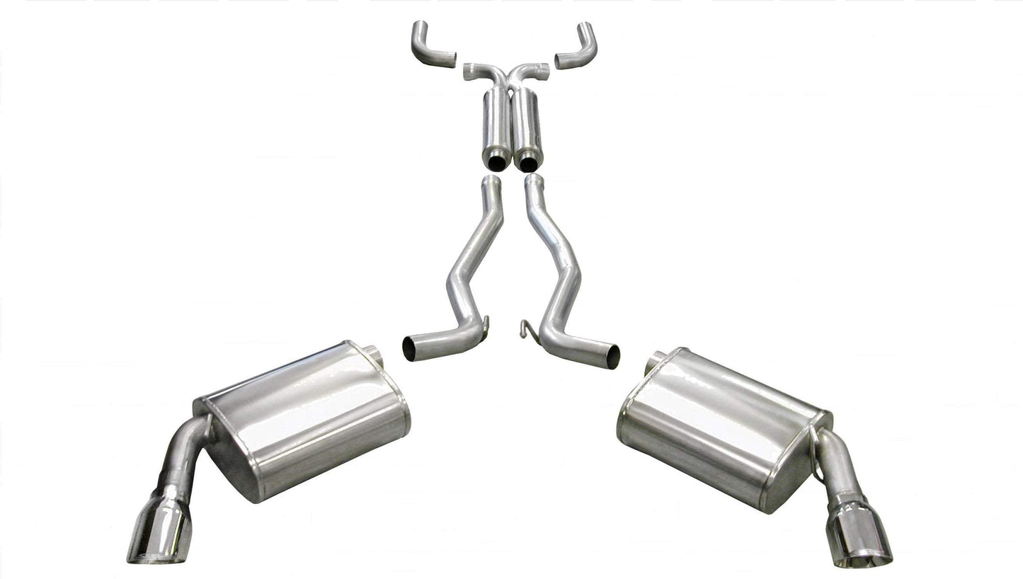 Corsa Sport / 2.5" Cat-Back DRE 4.0 in Single Tips | 2010-2015 Camaro RS 3.6L V6 (14953)