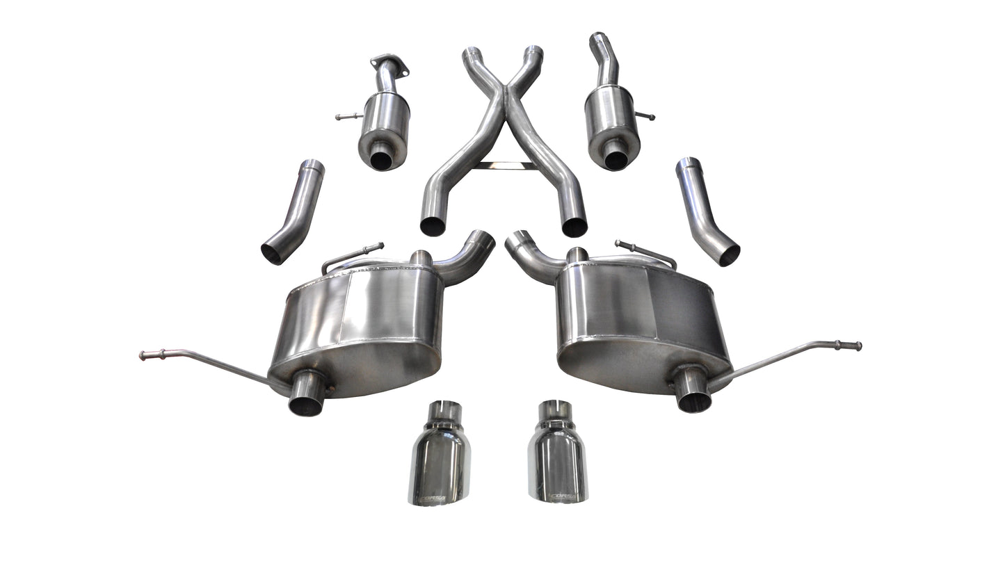 Corsa Sport / 2.5 in Cat-Back 4.5 in Single Tips | 2011-21 Jeep Grand Cherokee 3.6L V6 (14980)