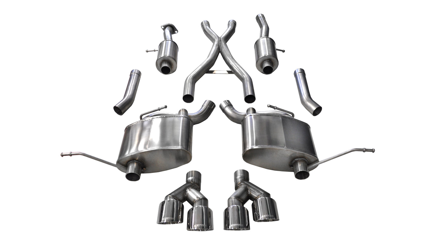 Corsa Sport / 2.5 in Cat-Back 4.0 in Twin Tips | 2014-21 Jeep Grand Cherokee 3.6L V6 (14984)