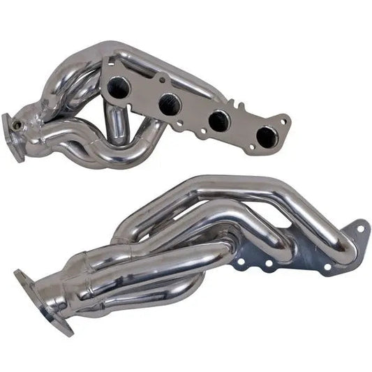 Ford Mustang GT 1-3/4 Shorty Exhaust Headers Polished Silver Ceramic 11-14