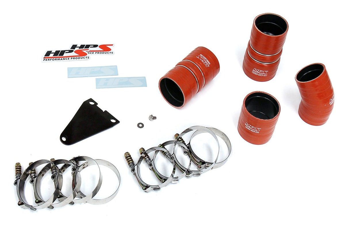 FR SPORT HPS Hot & Cold Side Charge Pipe with CAC Hose Intercooler Boots, 03-07 Ford F550...