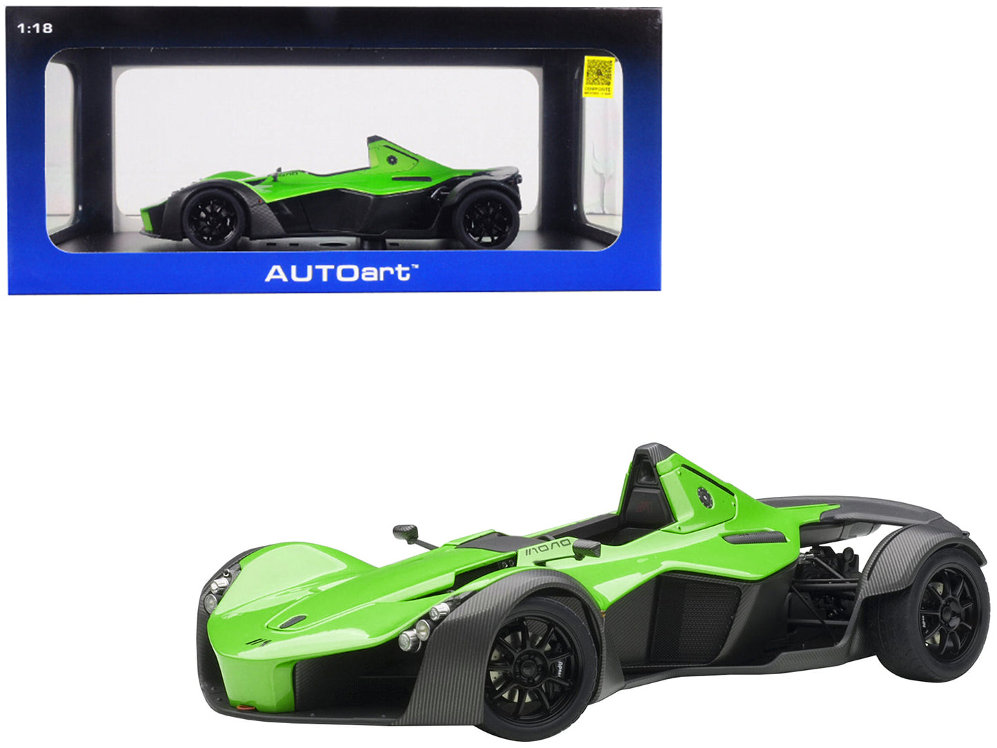 BAC Mono Metallic Green 1/18 Model Car by Autoart free shipping USA