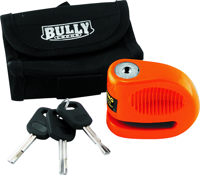 BikeMaster Bully Lock Disc Orange w/ Pouch - 5.5mm 132222