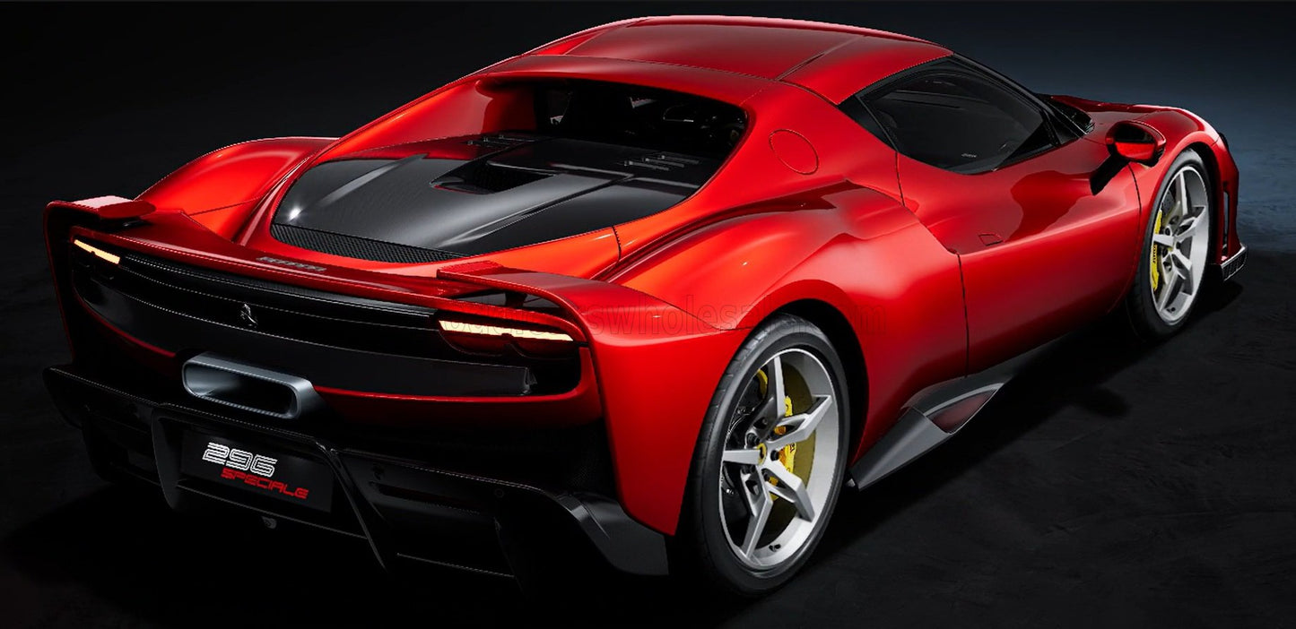 Polistil 2025 Ferrari 296 Speciale Rosso Magma (Red Metallic) High Fidelity 1:18