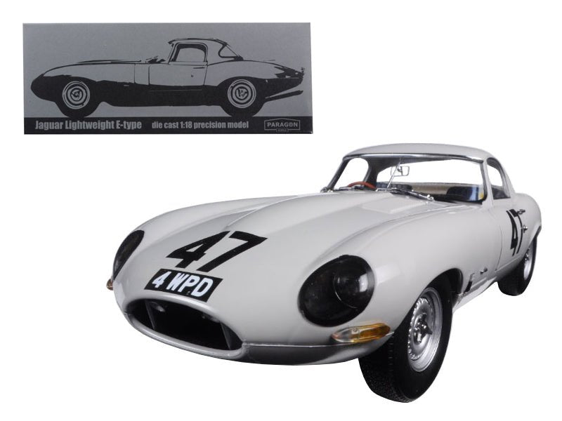 Rapid Vehicles 1963 Jaguar Lightweight E-Type #47 "Coombs 4 WPD" 1/18 Diecast Model Car by...