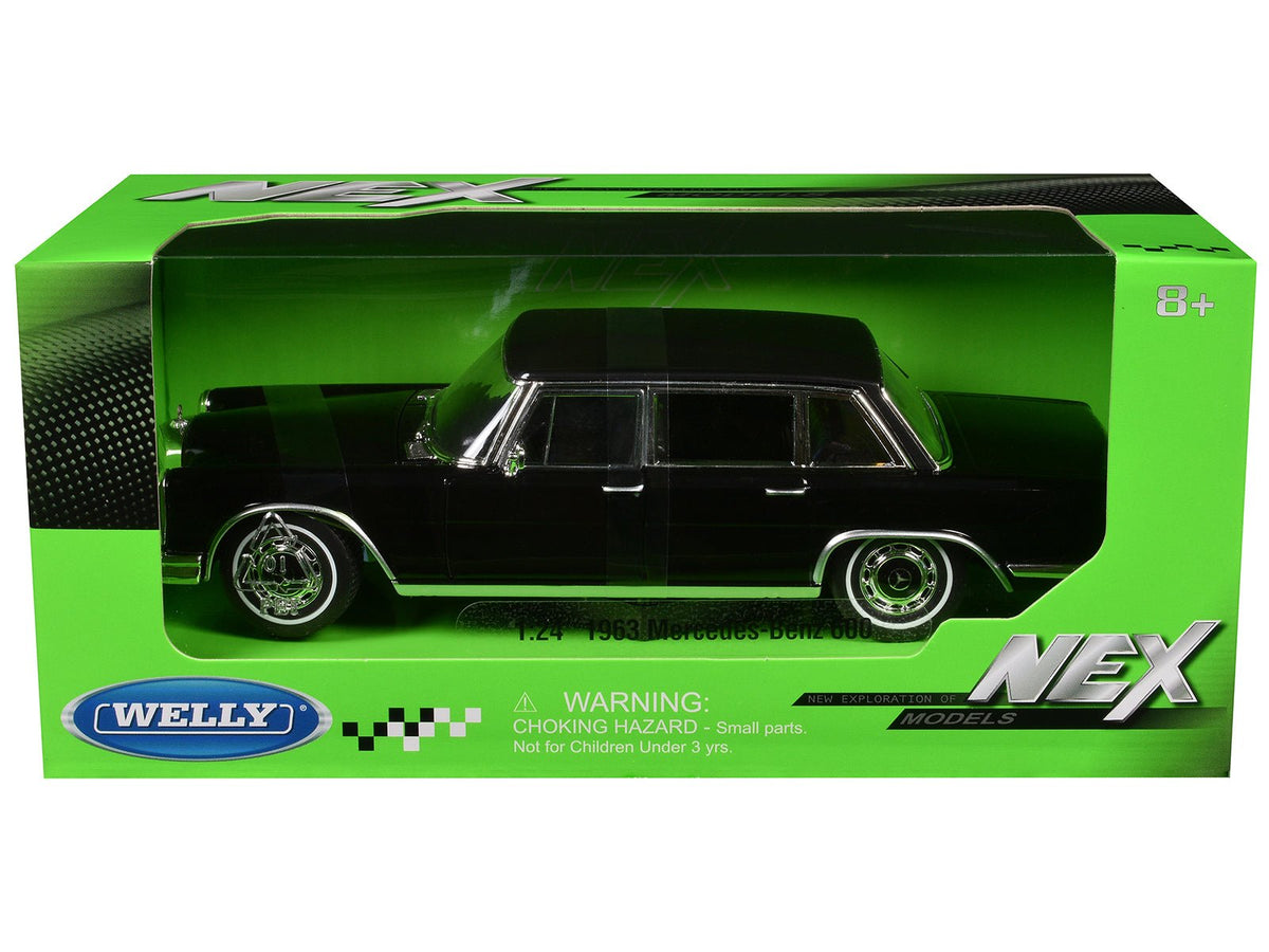 Rapid Vehicles 1963 Mercedes-Benz 600 Black "NEX Models" Series 1/24 Diecast Model Car by Welly ...