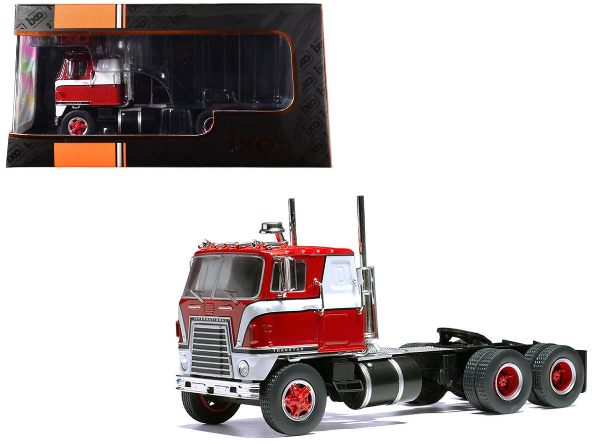 Rapid Vehicles 1965 International Transtar COE Truck Tractor Red with White Stripes 1/43 Diecast...