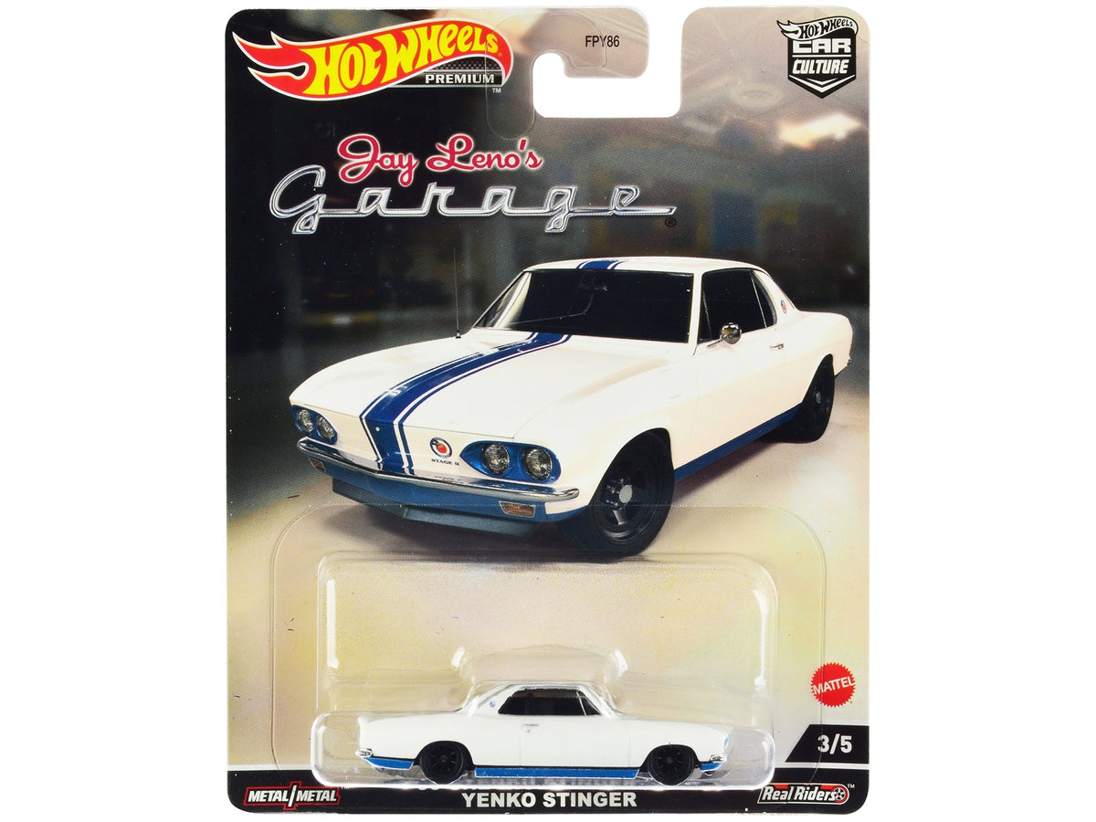 Rapid Vehicles 1966 Chevrolet Corvair Yenko Stinger White with Blue Stripes "Jay Leno’s Garage"...