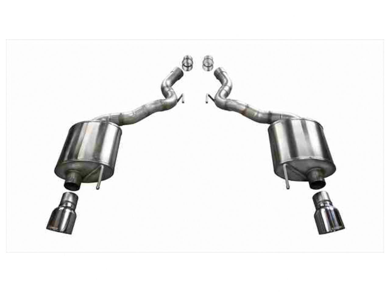Corsa Performance 15-16 Ford Mustang GT Convertible 5.0L V8 Polished Sport Axle-Back