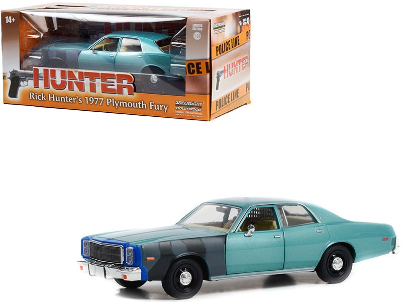 Rapid Vehicles 1977 Plymouth Fury Unrestored Turquoise Metallic (Sergeant Rick Hunter's) "Hunter"...