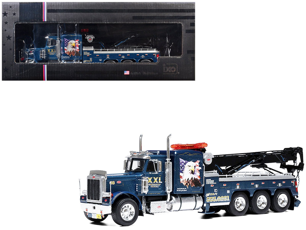Rapid Vehicles 1980 Peterbilt 359 Wrecker Tow Truck "XXL Towing and Recovery" Blue Metallic with...