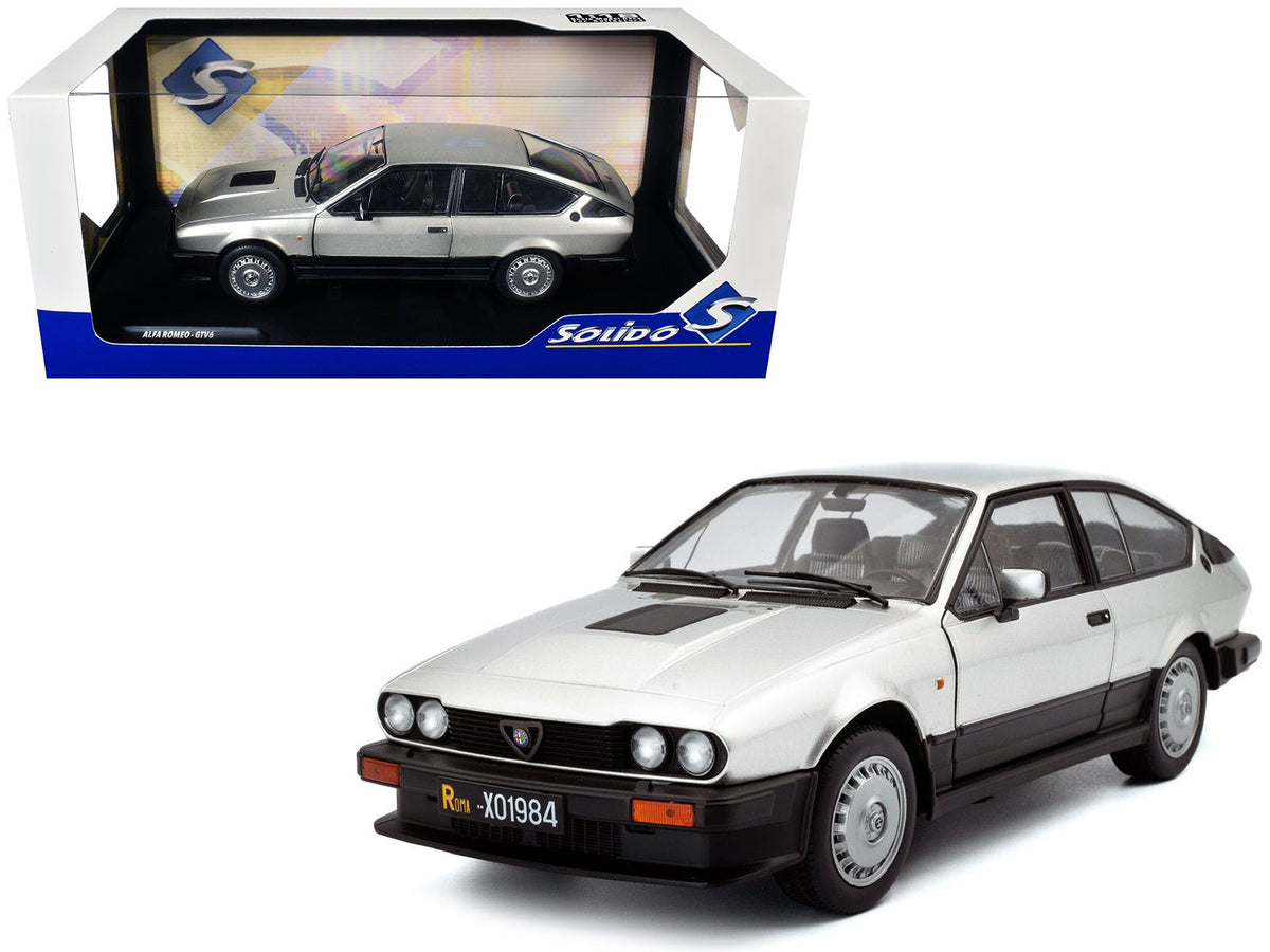 Rapid Vehicles 1984 Alfa Romeo GTV6 Silver Metallic 1/18 Diecast Model Car by Solido free...