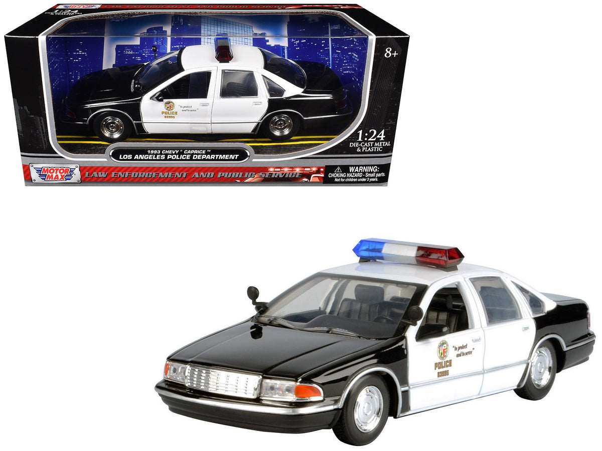 Rapid Vehicles 1993 Chevrolet Caprice Police Car "LAPD (Los Angeles Police Department)" Black and...