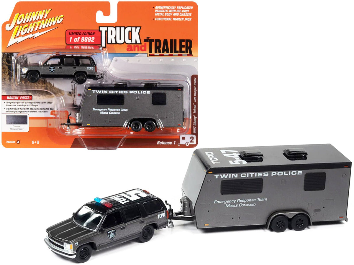 Rapid Vehicles 1997 Chevrolet Tahoe "SWAT" Custom Gray Metallic and Black with "Twin Cities...