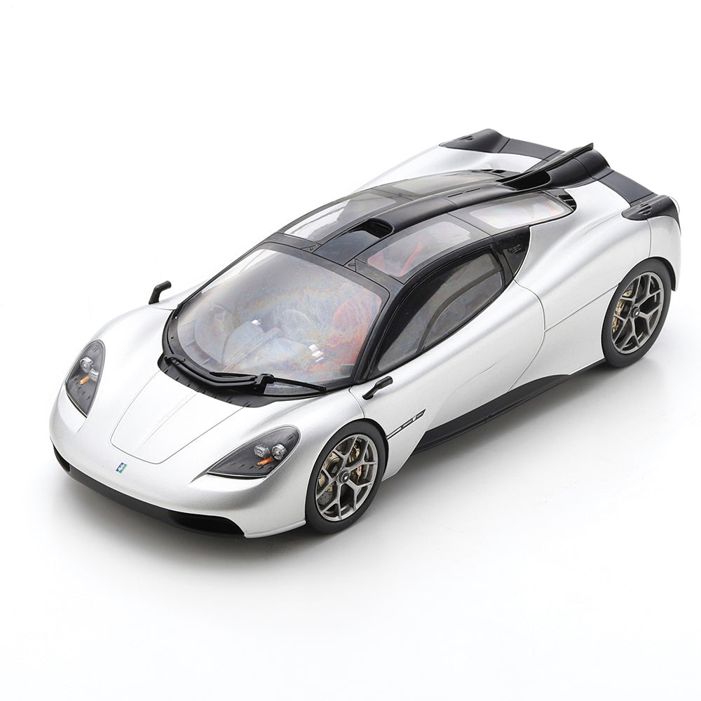 STM Diecast Schuco Gordon Murray T50 Silver 1:18 WITH DISPLAY CASE