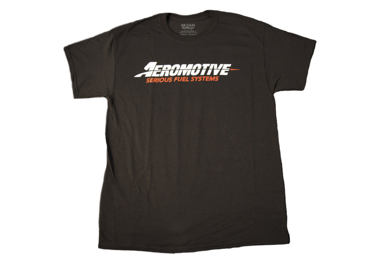 Aeromotive Standard Logo Black/Red T-Shirt - Large 91126
