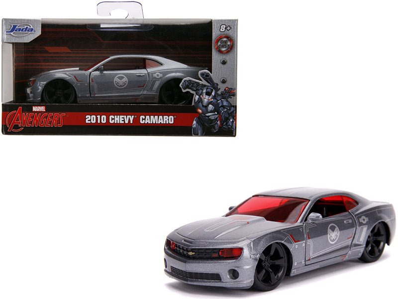 2010 Chevrolet Camaro Silver "War Machine" "Avengers" "Marvel" Series 1/32 Diecast Model Car by Jada free shipping USA