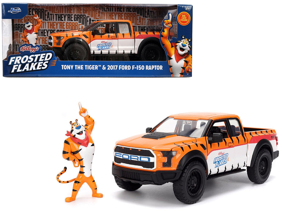 Rapid Vehicles 2017 Ford F-150 Raptor Pickup Truck "Frosted Flakes" Orange with Graphics and Tony...