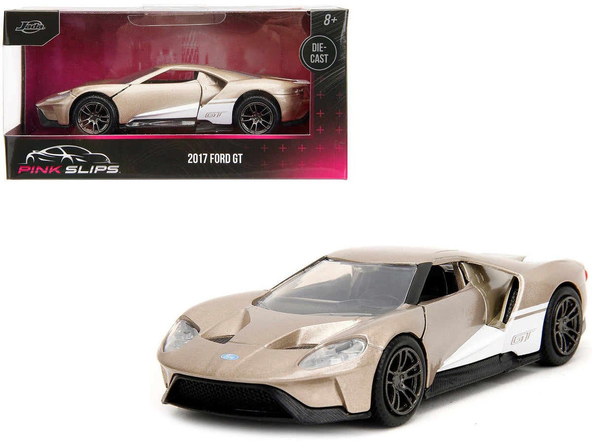 Rapid Vehicles 2017 Ford GT Gold Metallic with White Accents "Pink Slips" Series 1/32 Diecast...