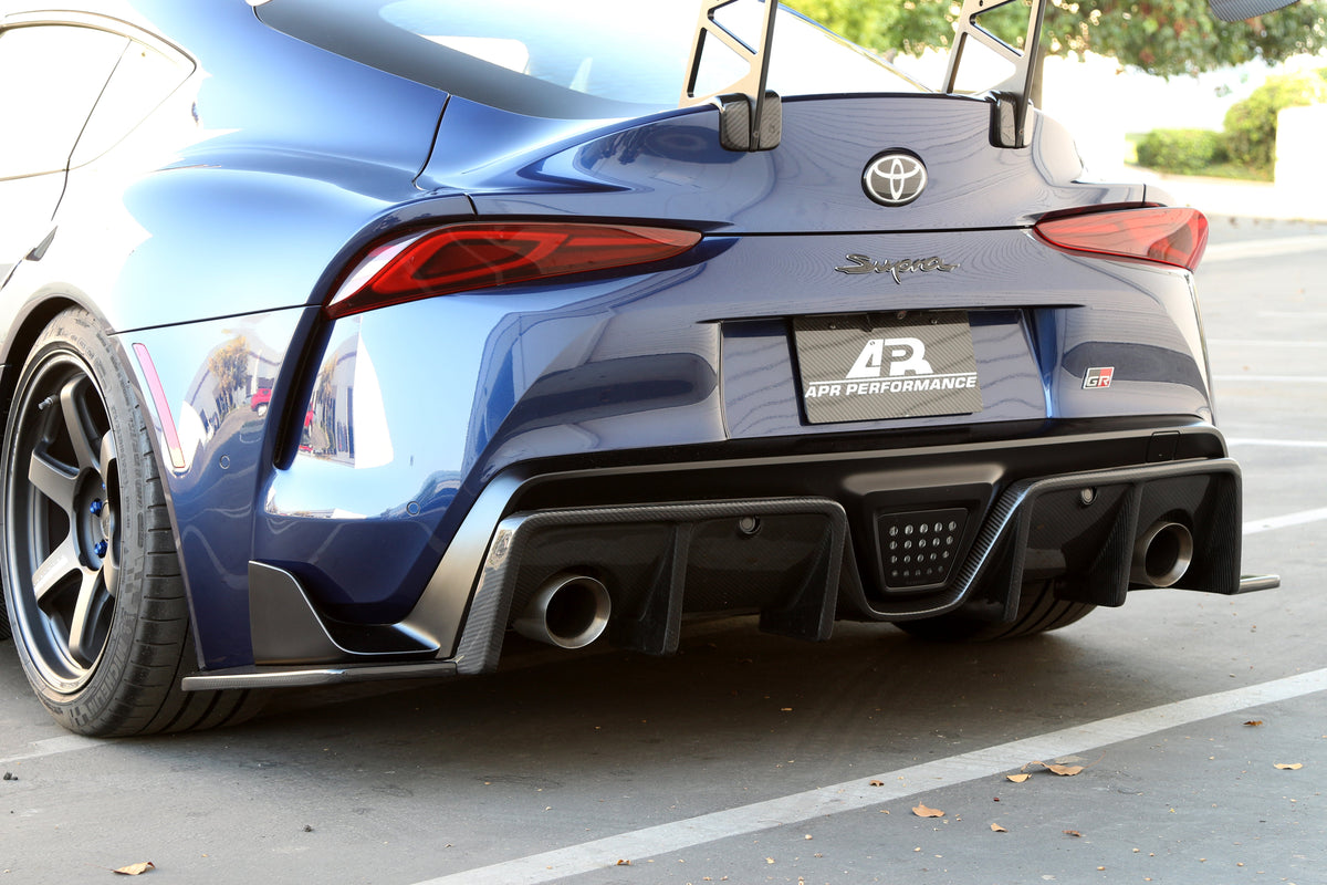 Carbon Fiber Rear Bumper Skirts- Toyota Supra A90/91 2020-2023